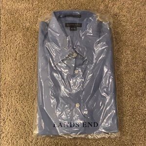 Lands End No Iron Pinpoint Button Down 16-33